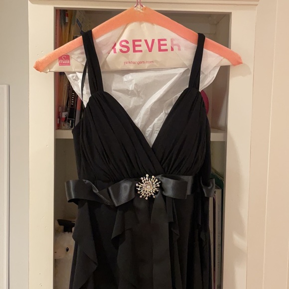 Betsy and Adam Black Ballgown - Picture 2 of 5